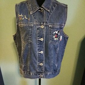 Mickey Mouse Feelin Fine Denim Vest